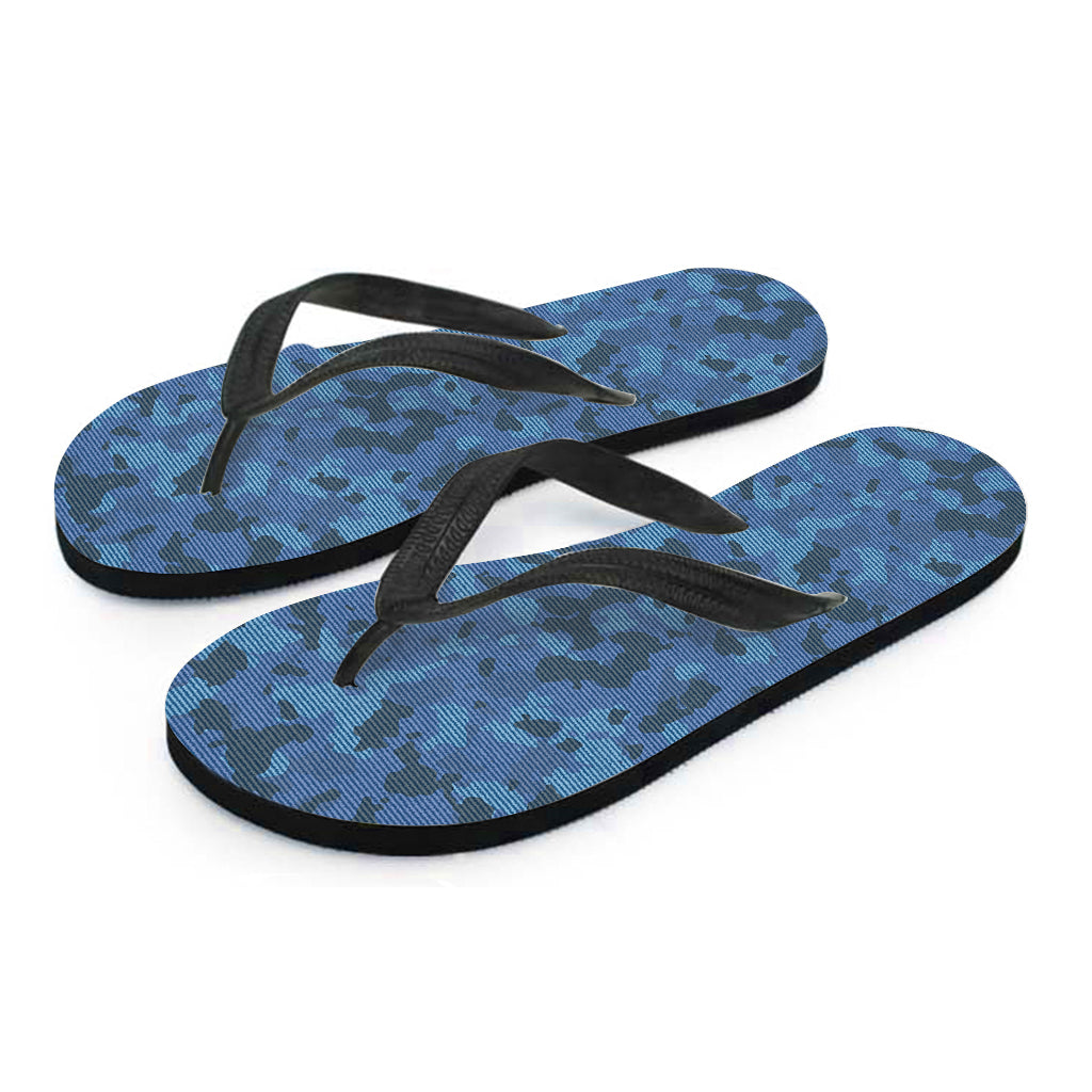 Camo Denim Hawaiian Flip Flops: The Perfect Island Attire - 2