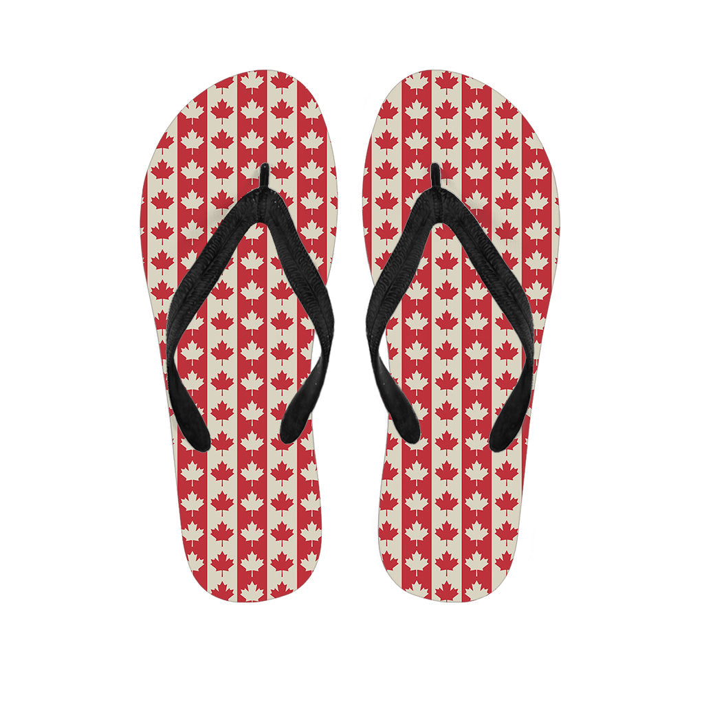 Canadian Maple Leaf Pattern Hawaiian Flip Flop Outfit - 1