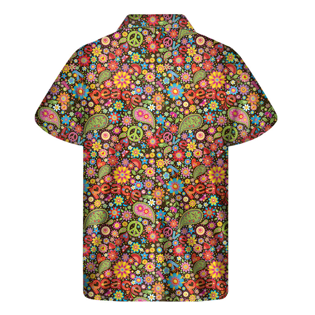 Hawaiian Peace Symbols Short Sleeve Shirt - 2