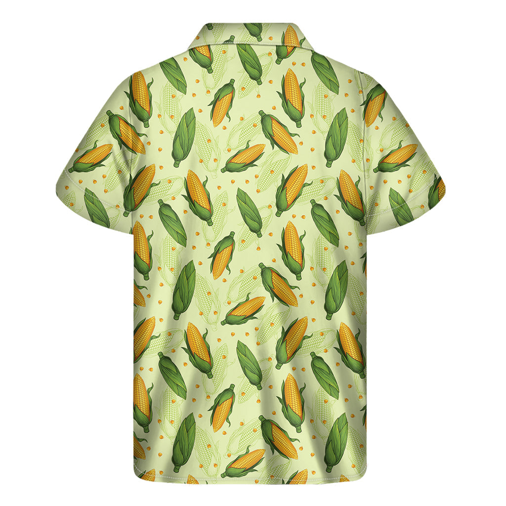 Tropical Vibes: Hawaiian Corncob Print Short Sleeve Shirt - 2