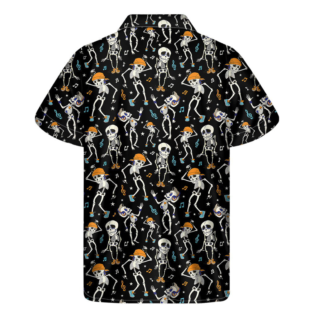Skeleton Luau: Men's Hawaiian Short Sleeve Shirt - 2
