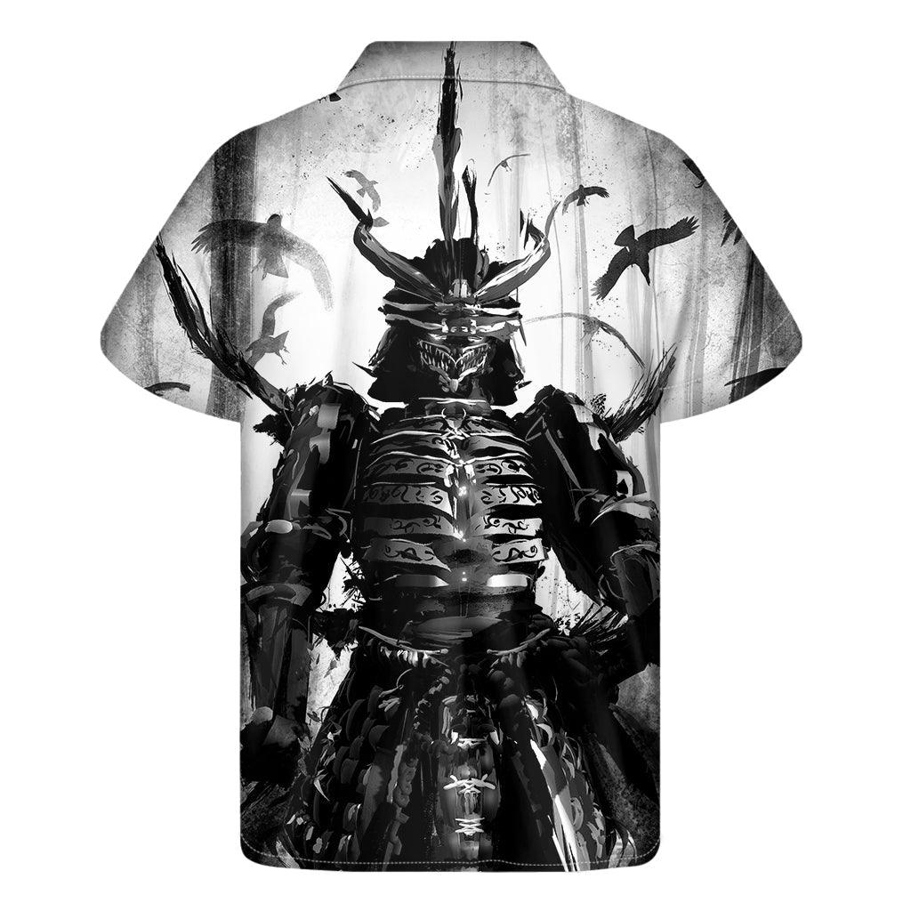Demon Samurai Hawaiian Short Sleeve Shirt - 2