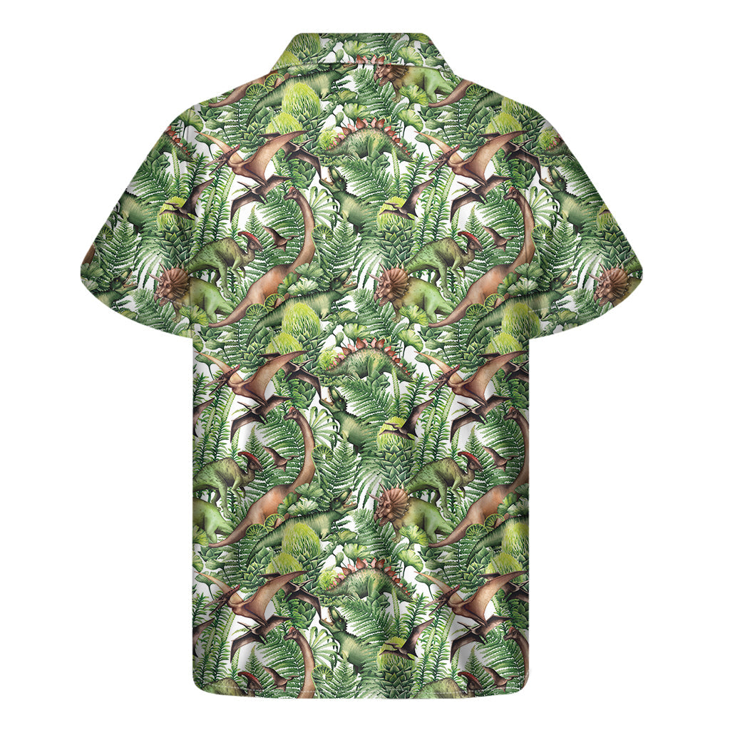 Dino Fun in the Sun: Hawaiian Style Short Sleeve Shirt - 2