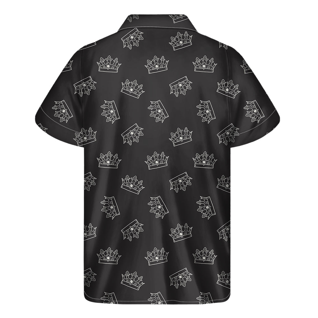 Doodle Crown Hawaiian Print Short Sleeve Shirt - 2