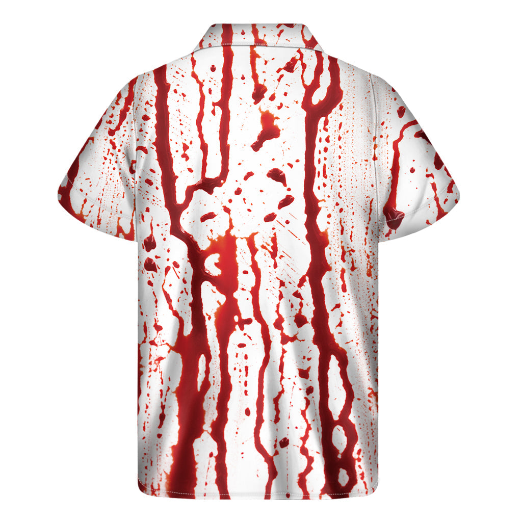 Tropical Blood Drip Hawaiian Short Sleeve Shirt - 2