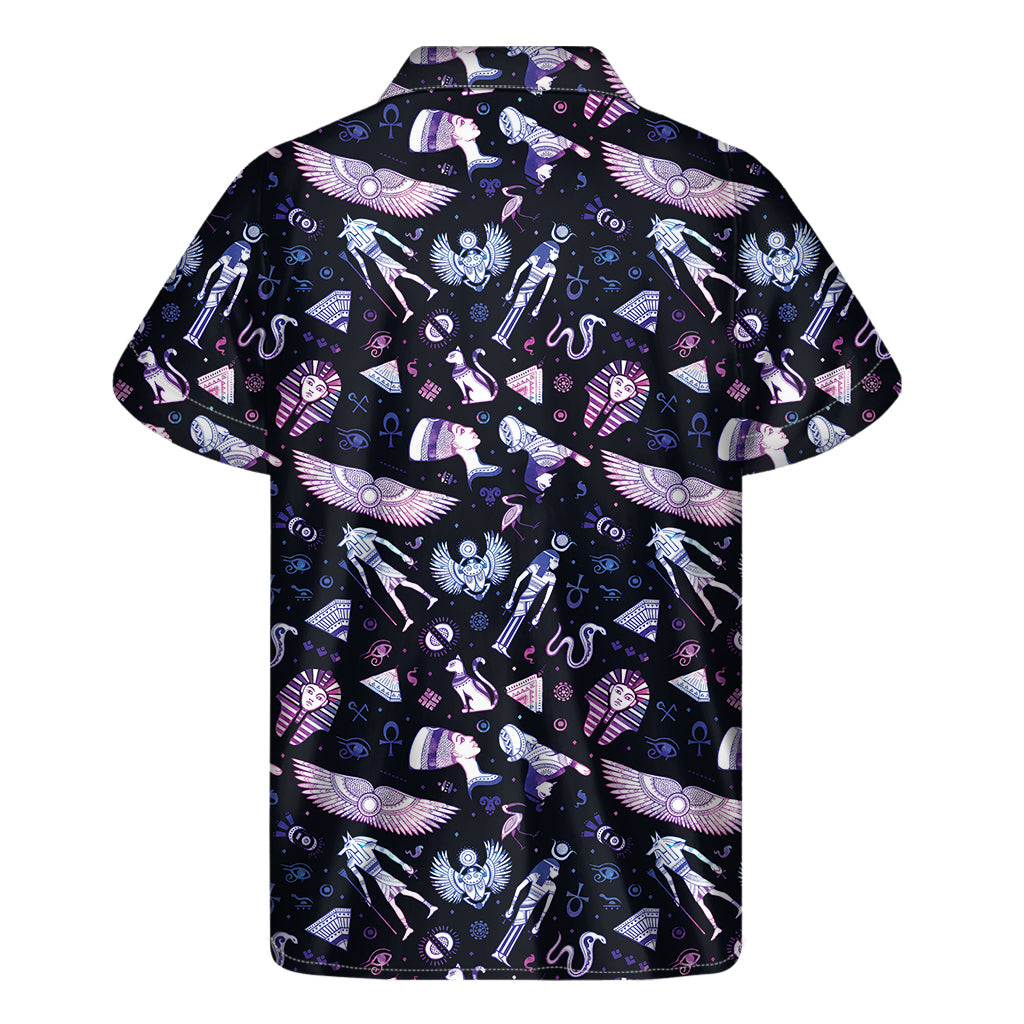 Tropical Vibes: Hawaiian Tribal Symbols Print Short Sleeve Shirt - 2