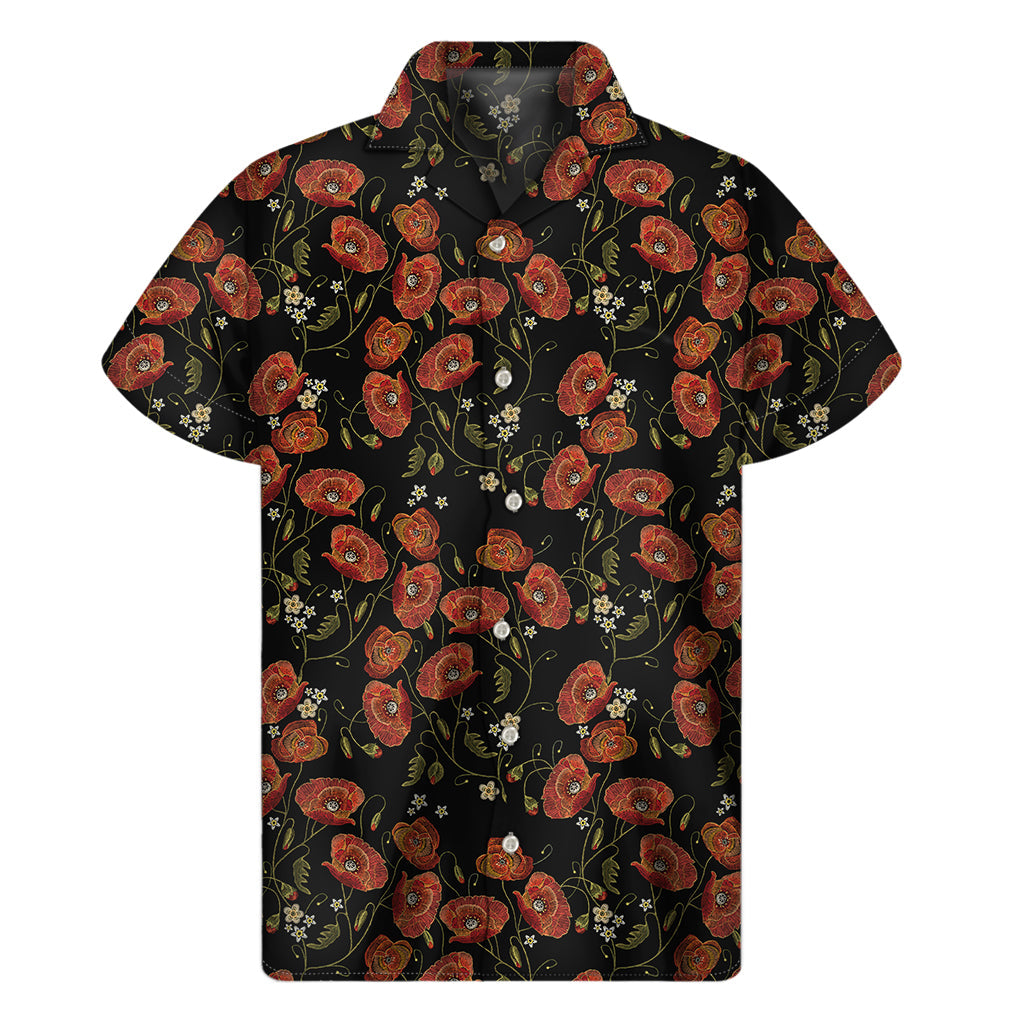 Island Breeze Embroidered Hawaiian Short Sleeve Shirt - 1