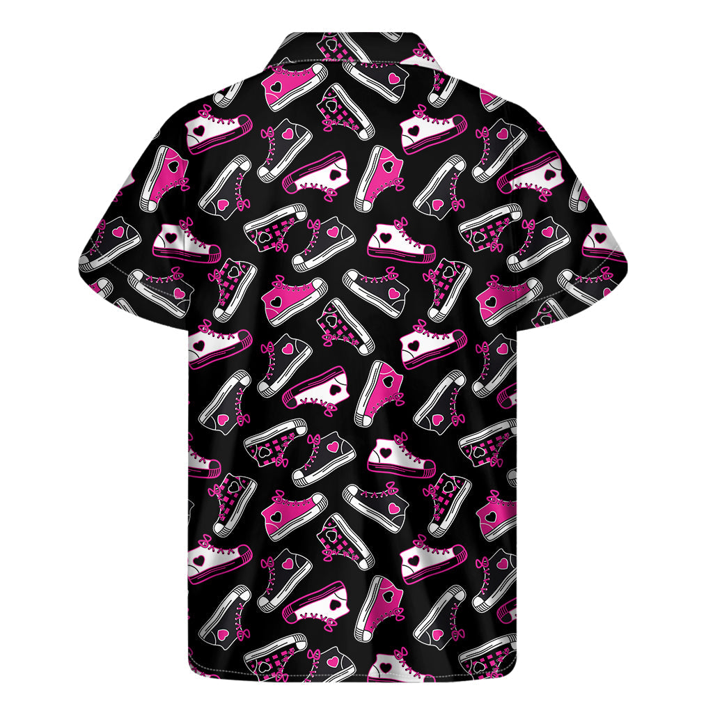 Emo Shoes Pattern Hawaiian Short Sleeve Shirt - 2