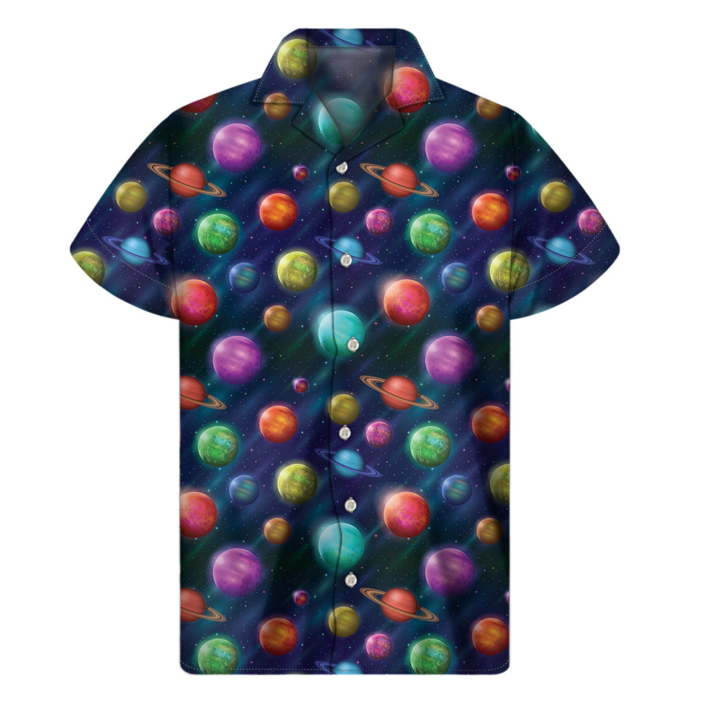 Island Escape: Hawaiian Print Short Sleeve Shirt for Men - 1