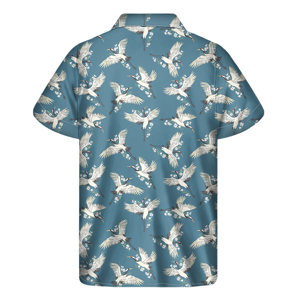 Flying Crane Bird Hawaiian Aloha Shirt - 2