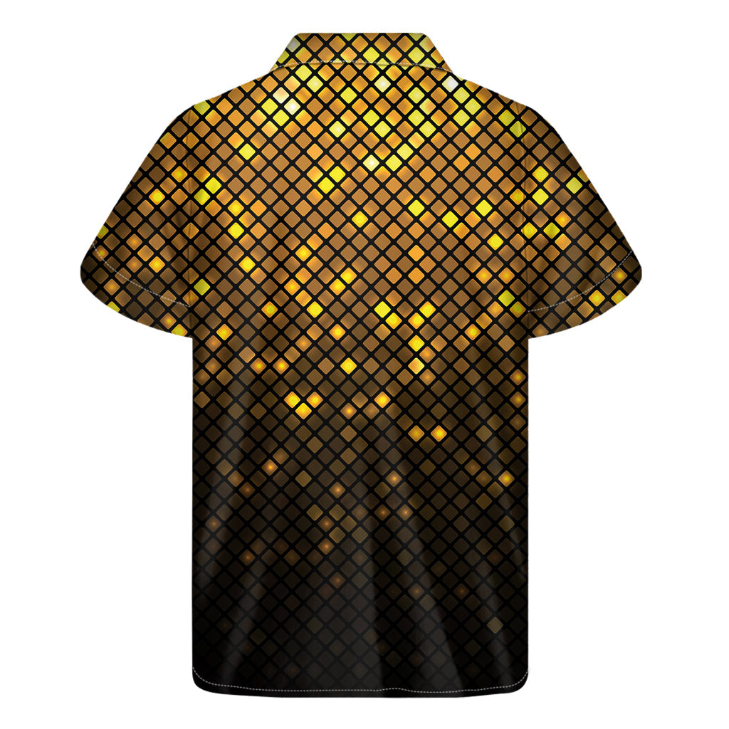 Golden Hawaiian Disco Lights Men's Short Sleeve Shirt - 2