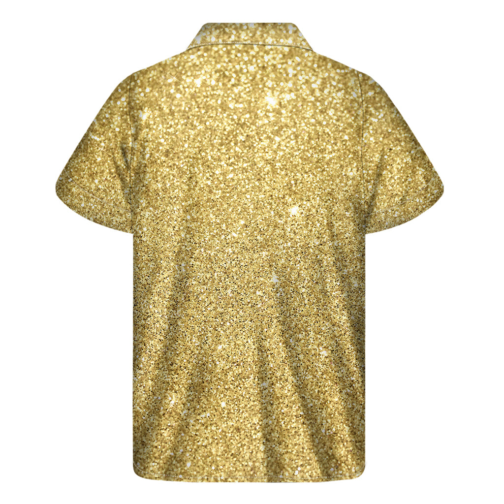 Golden Glitter Hawaiian Aloha Shirt - 2