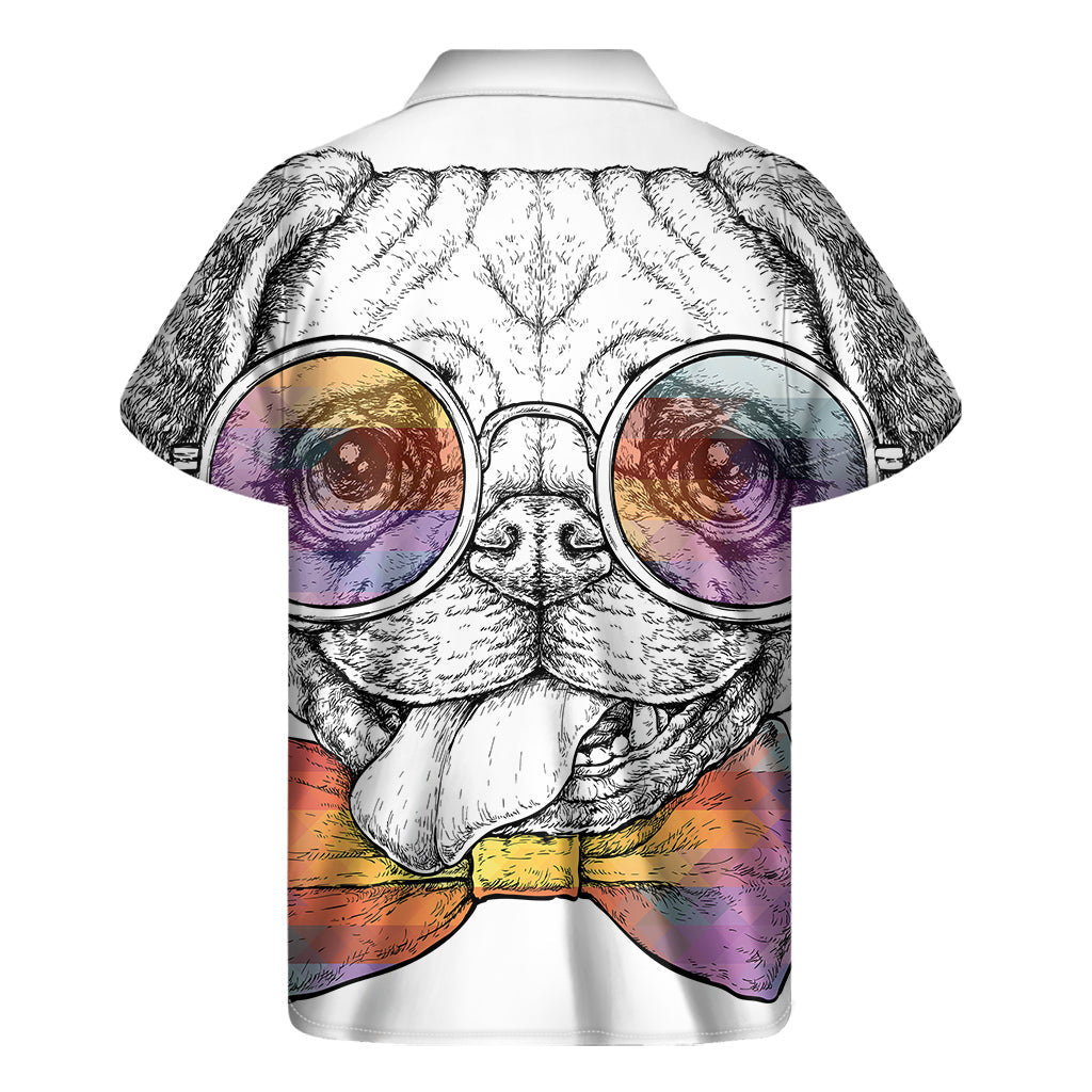 Hawaiian Hound Printed Men's Short Sleeve Aloha Shirt - 2