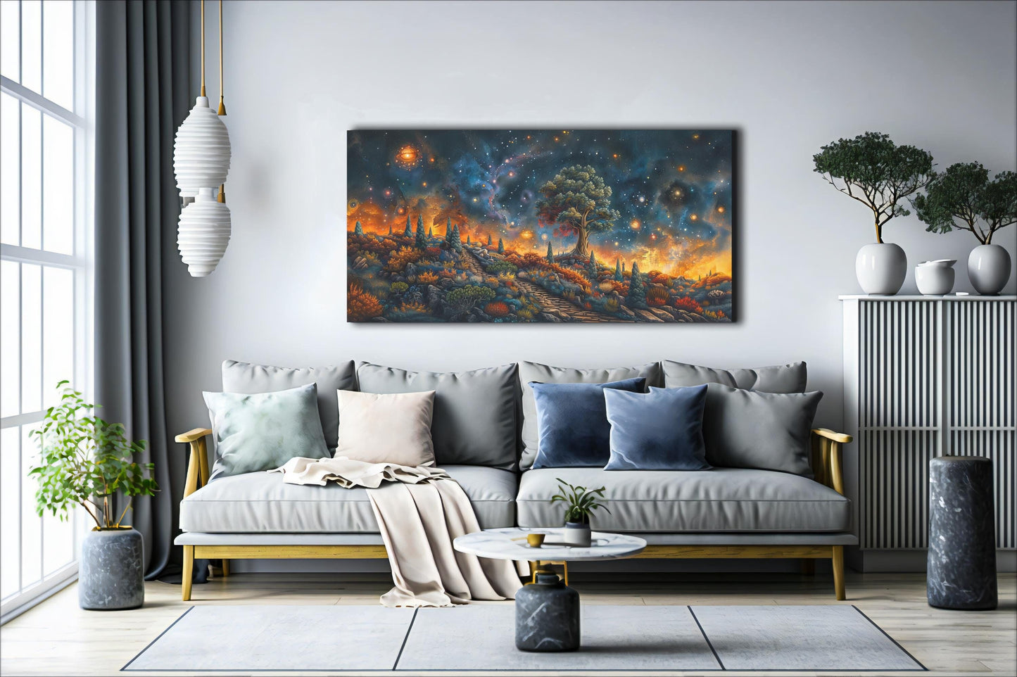 Cosmic Landscape Canvas Print