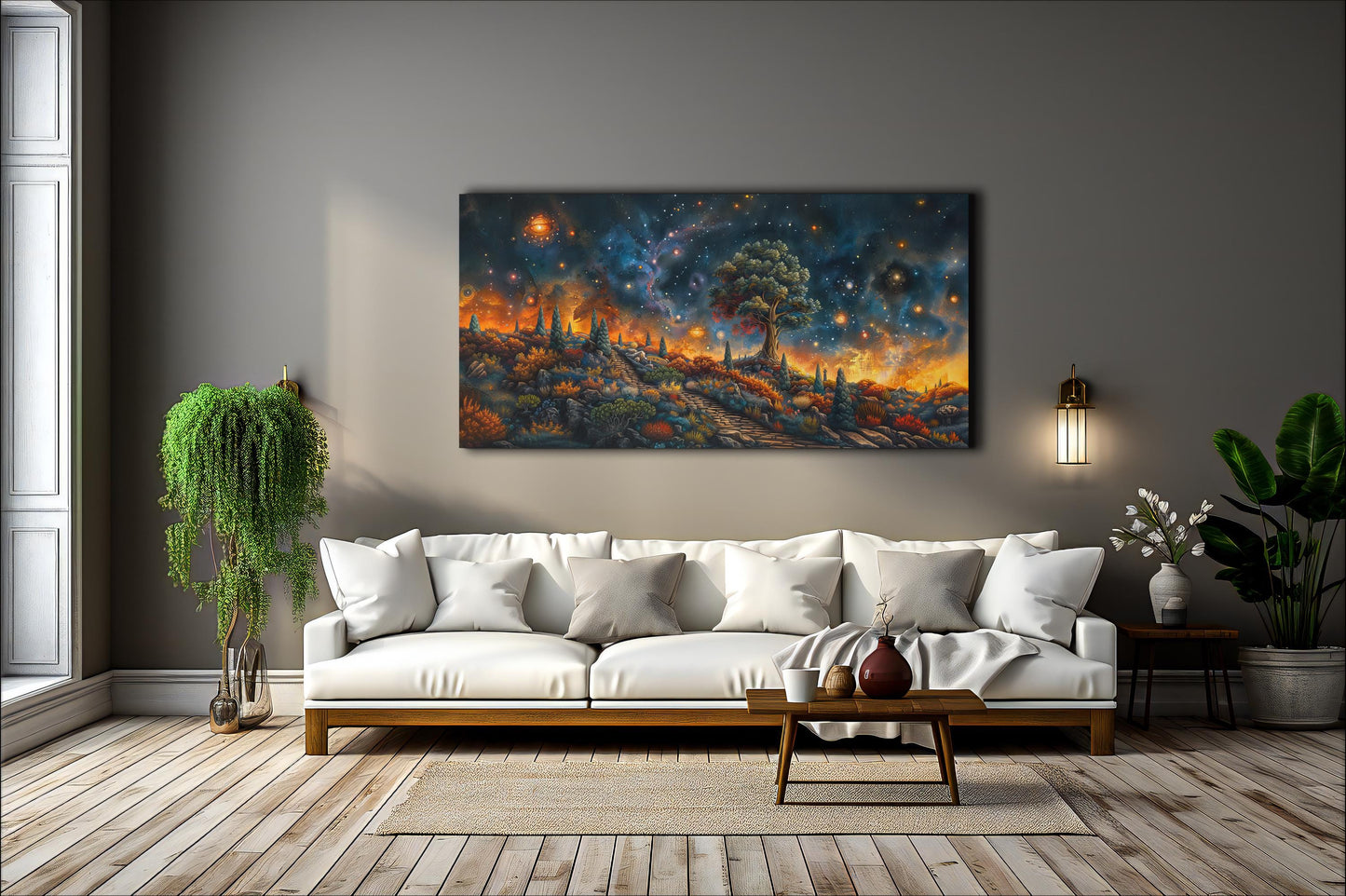Cosmic Landscape Canvas Print