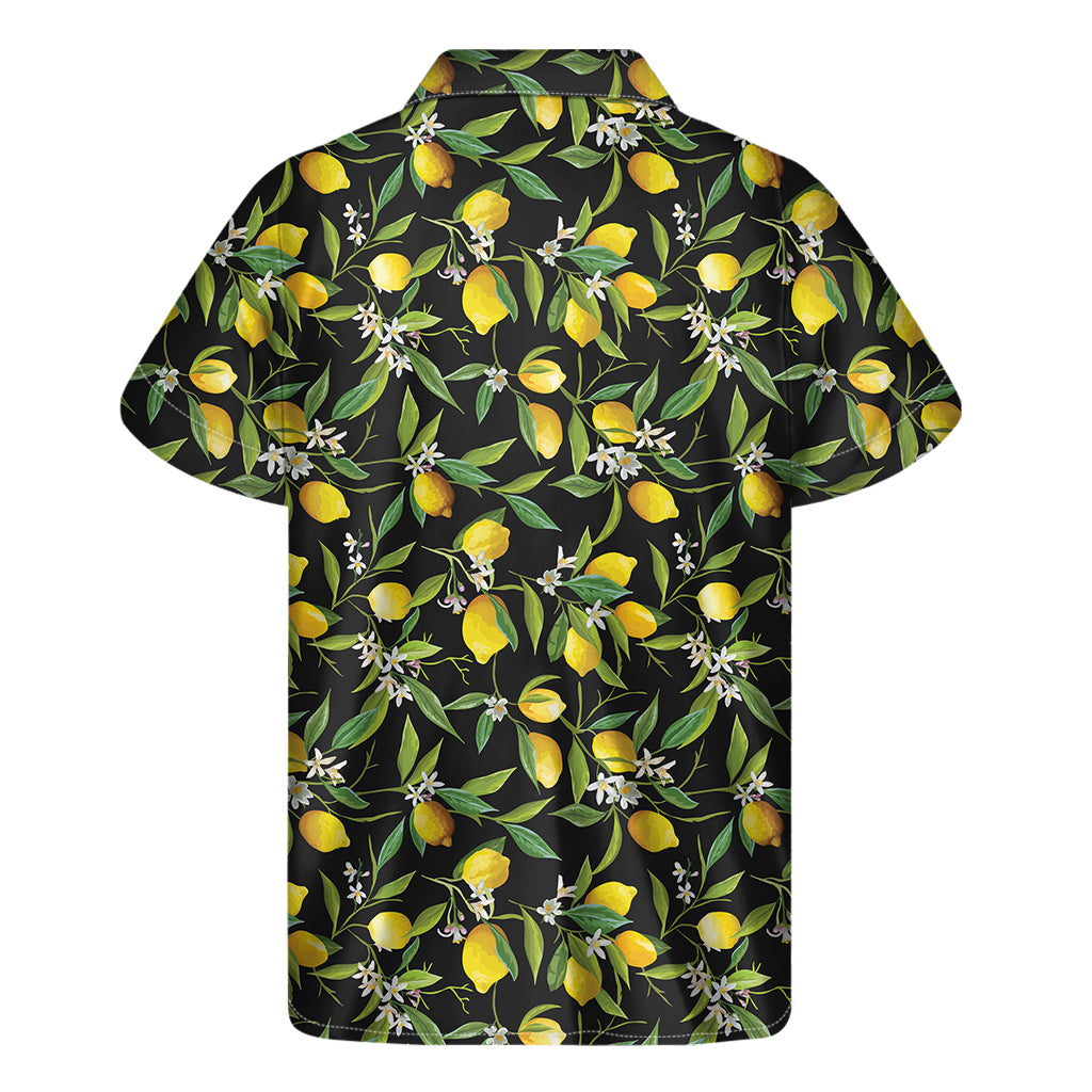 Lemon and Flower Hawaiian Vibes: Men's Short Sleeve Shirt - 2