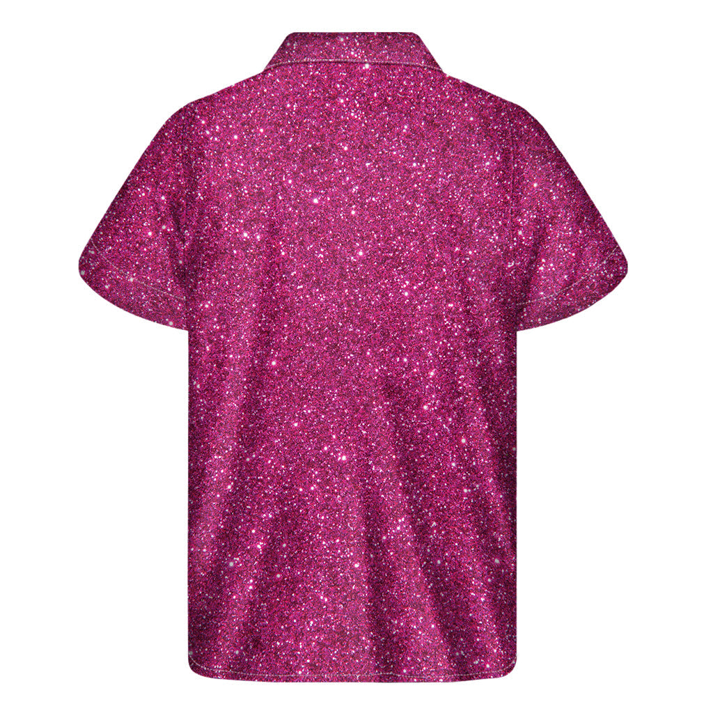 Magenta Pink Tropical Vibes Hawaiian Short Sleeve Shirt - 2