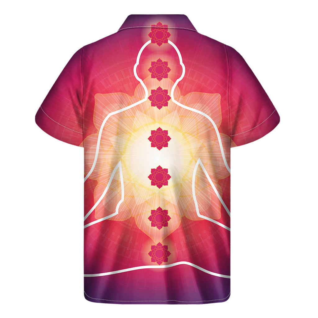 Mandala Chakras Aura Hawaiian Short Sleeve Shirt - 2