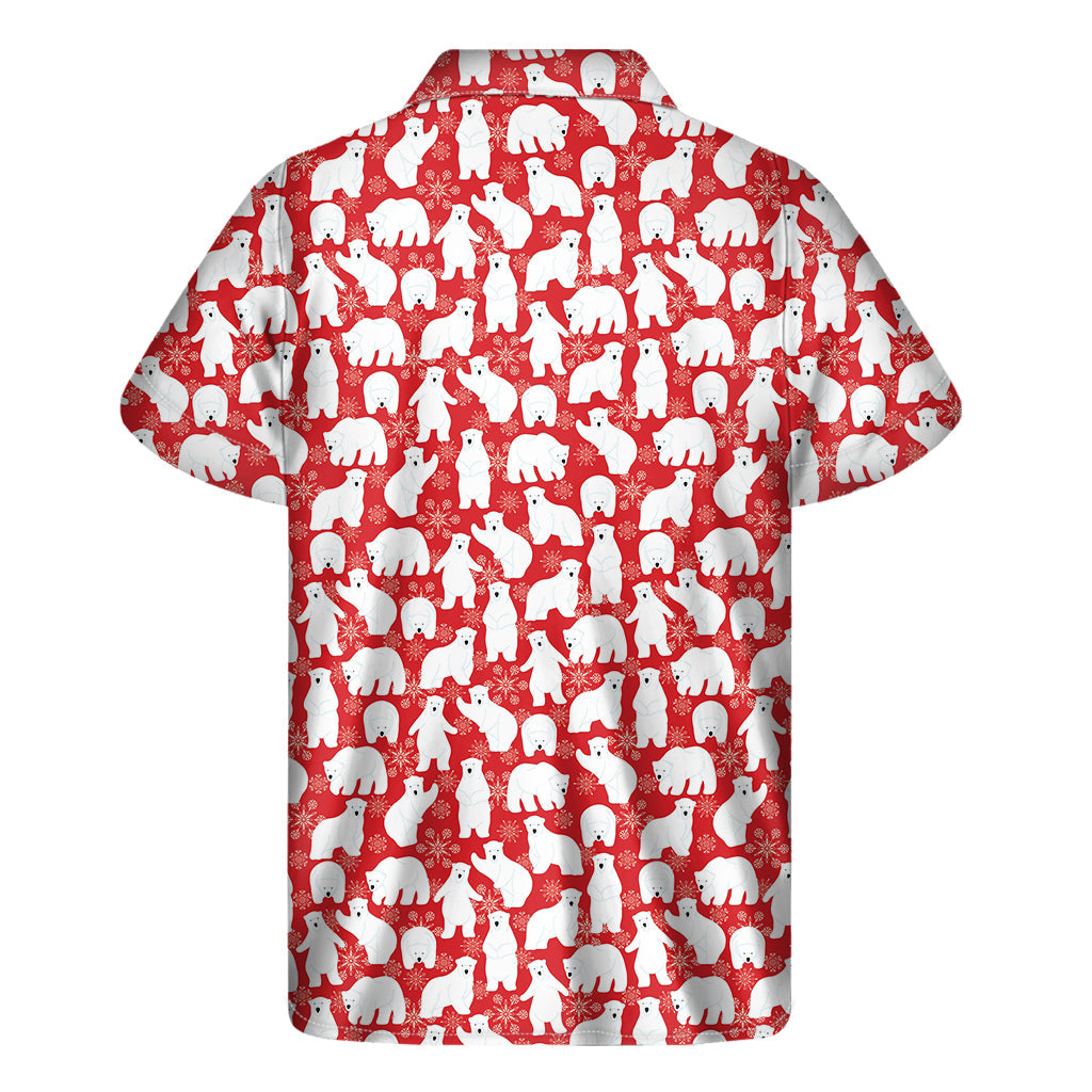 Polar Bear Paradise: Hawaiian Short Sleeve Shirt for Men - 2