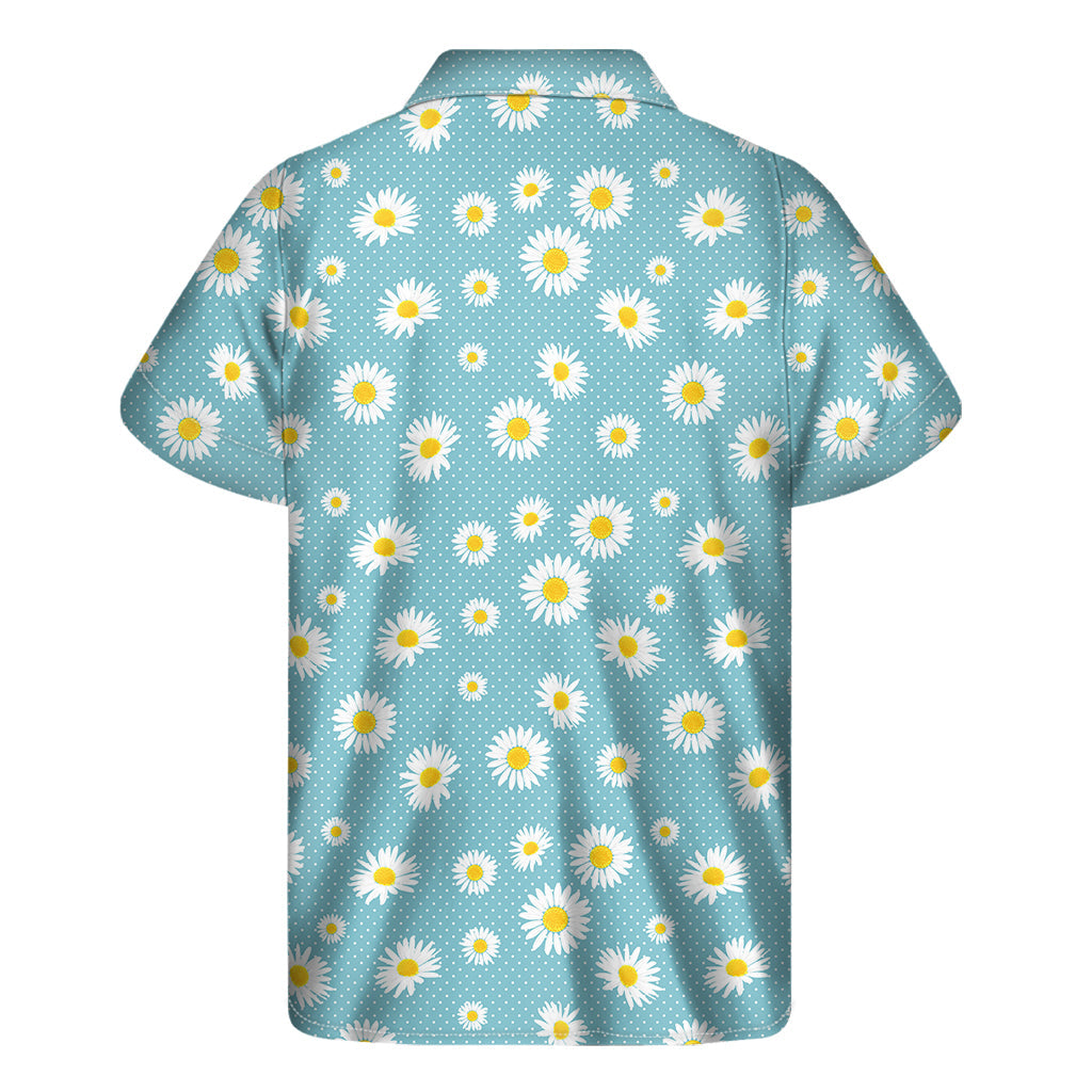 Polka Dot Daisy: Men's Hawaiian Short Sleeve Shirt - 2