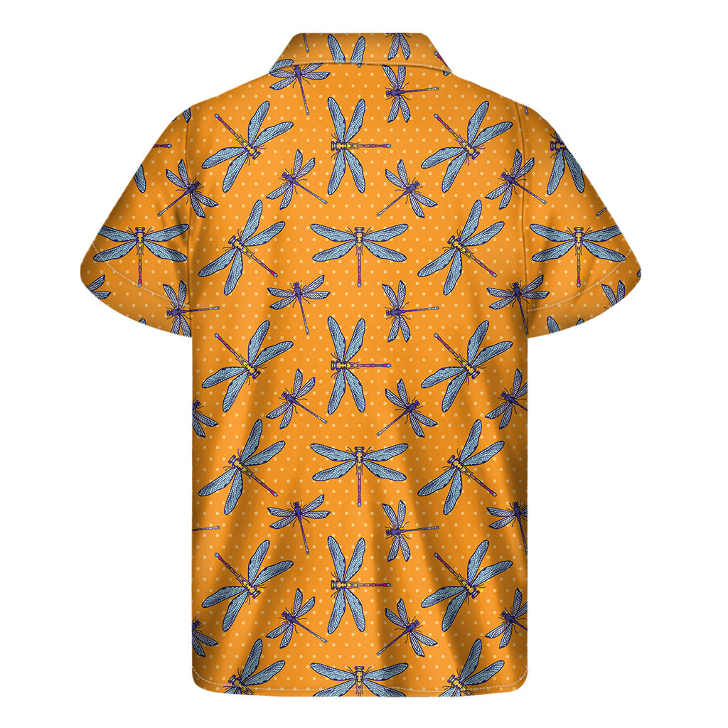 Polka Dot Dragonfly Hawaiian Short Sleeved Shirt - 2
