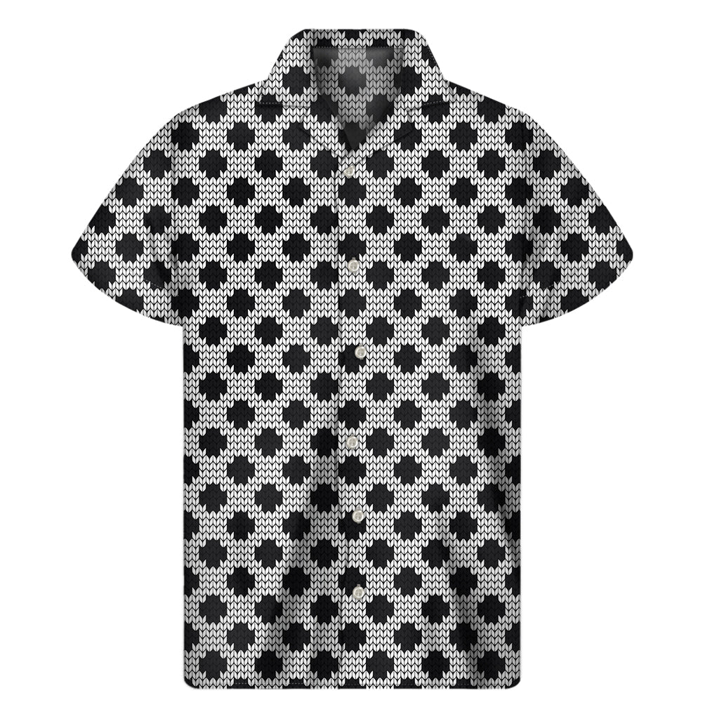 Polka Dot Paradise: Men's Hawaiian Short Sleeve Shirt - 1