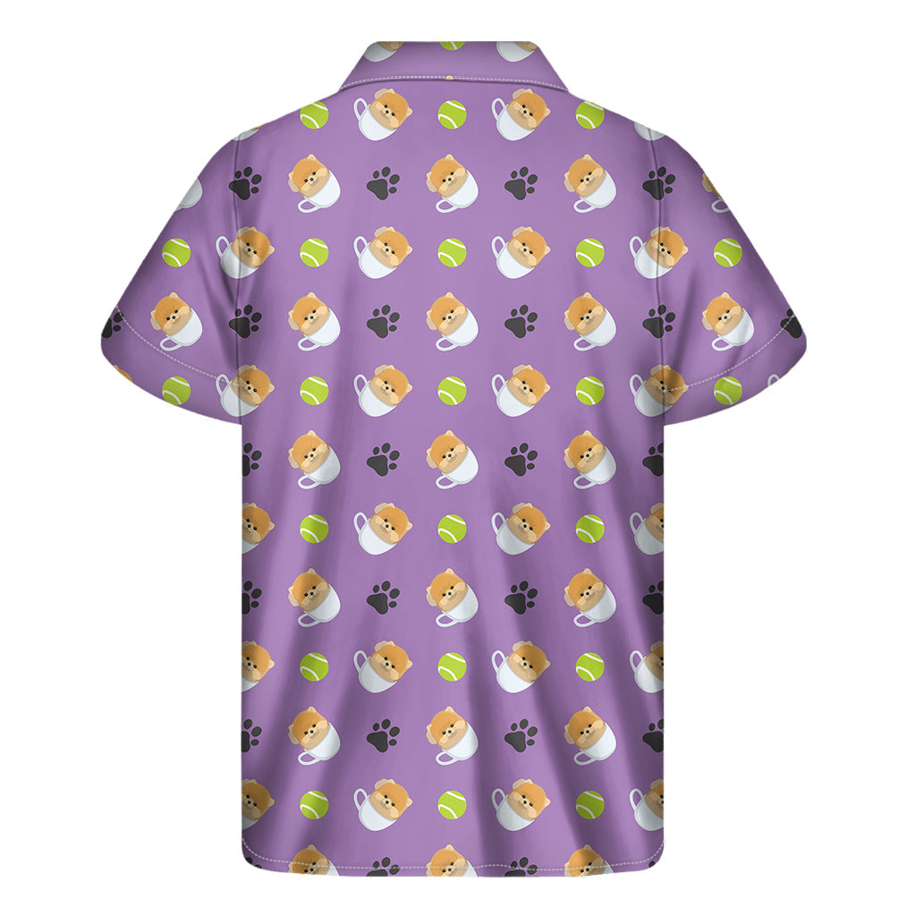 Pomeranian Paradise: Men's Hawaiian Short Sleeve Shirt - 2