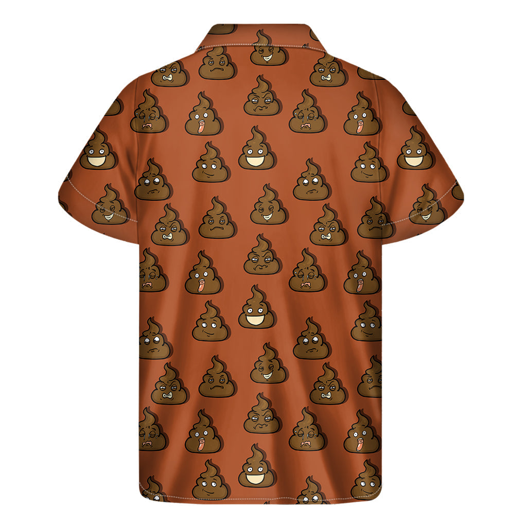 Poop Emoticons Hawaiian Print Shirt - Bring Some Fun to Your Island Style - 2