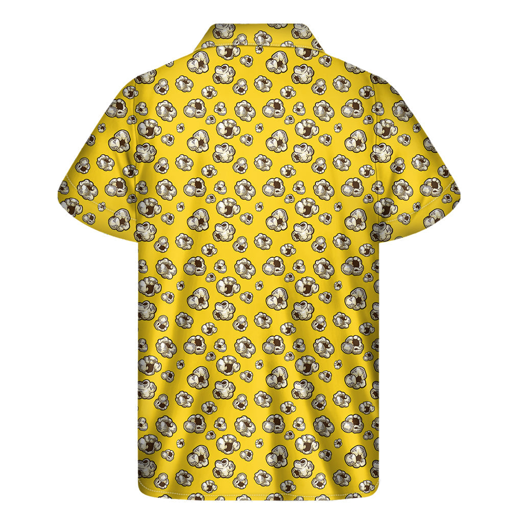 Island Breeze: Hawaiian Short Sleeve Shirt with Popcorn Pattern Print - 2