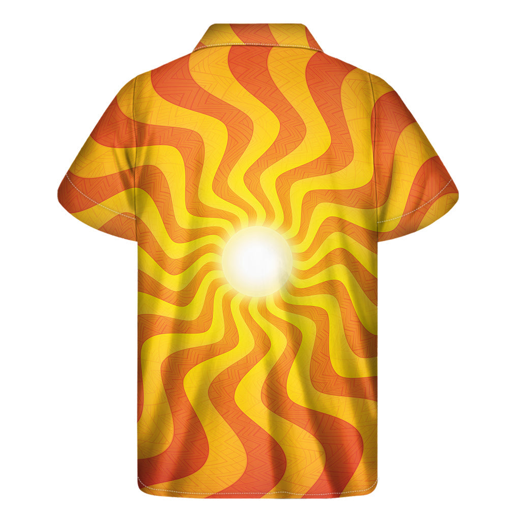 Burning Sun Aloha: Hawaiian Short Sleeve Shirt for Men - 2