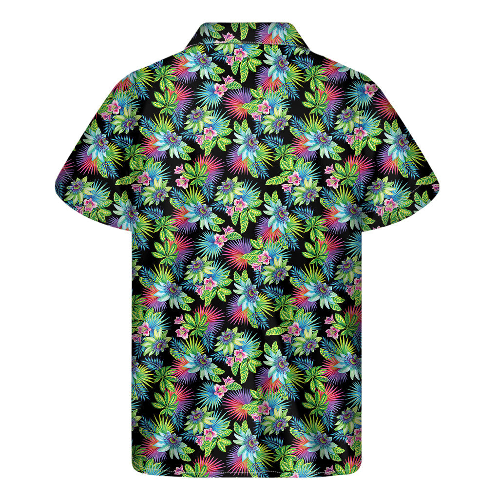 Psychedelic Hawaiian Flower Print Short Sleeve Shirt - Embrace the Aloha Spirit! - 2