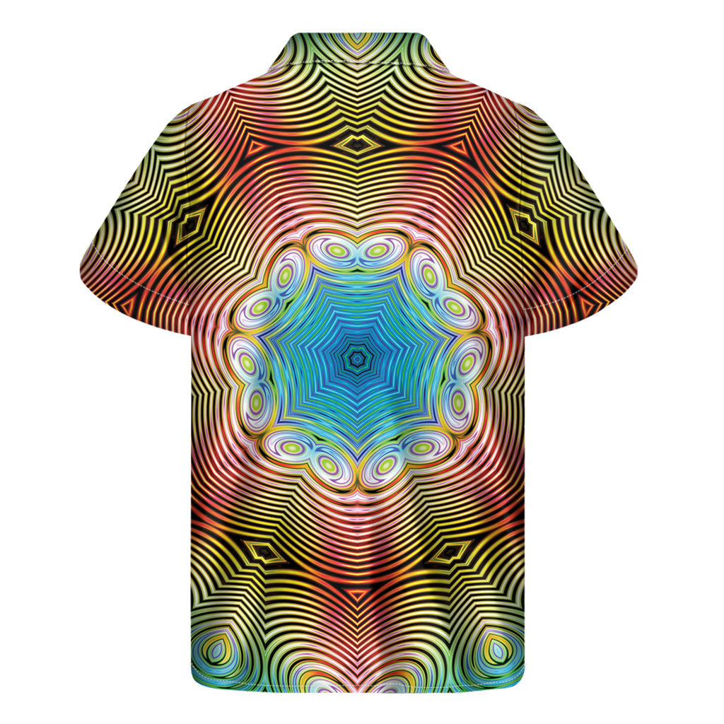 Psychedelic Kaleidoscope Hawaiian Short Sleeve Shirt - 2