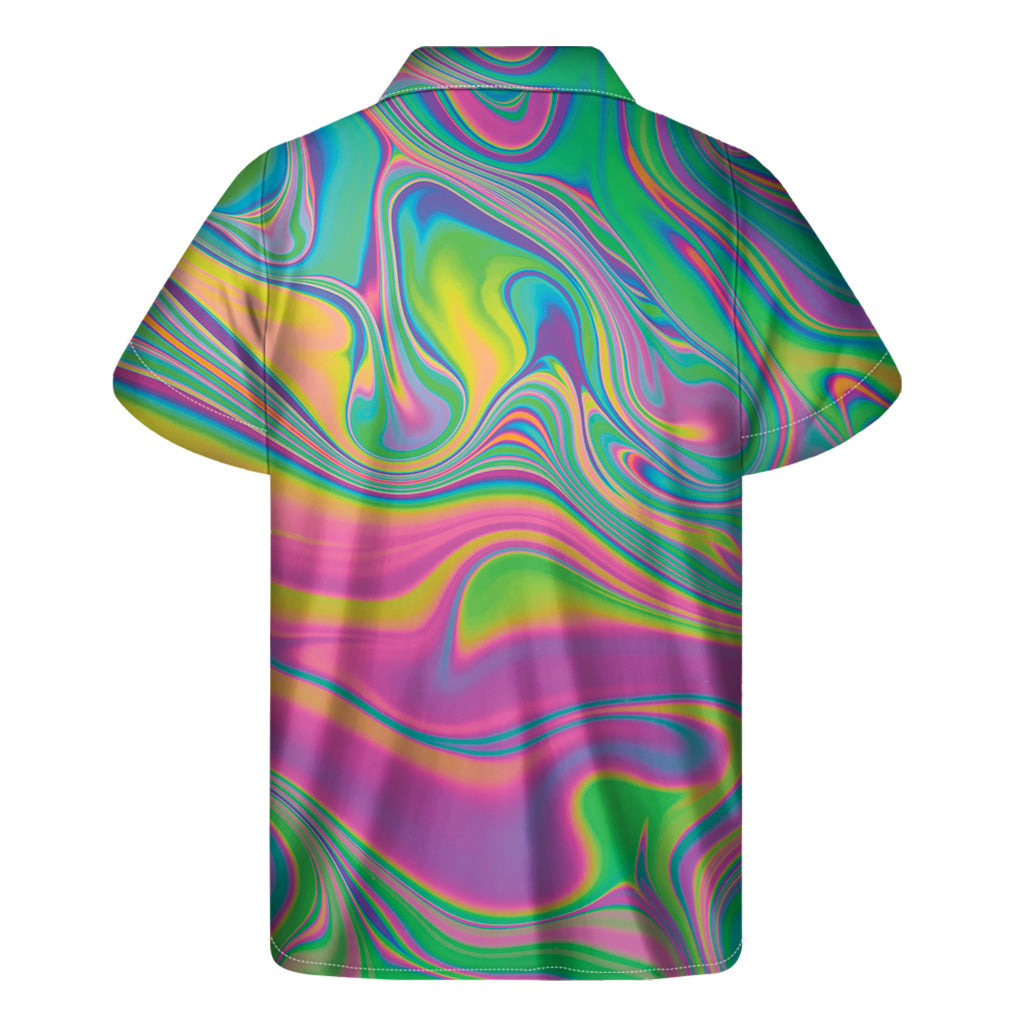 Psychedelic Soap Bubble Hawaiian Short Sleeve Shirt - 2