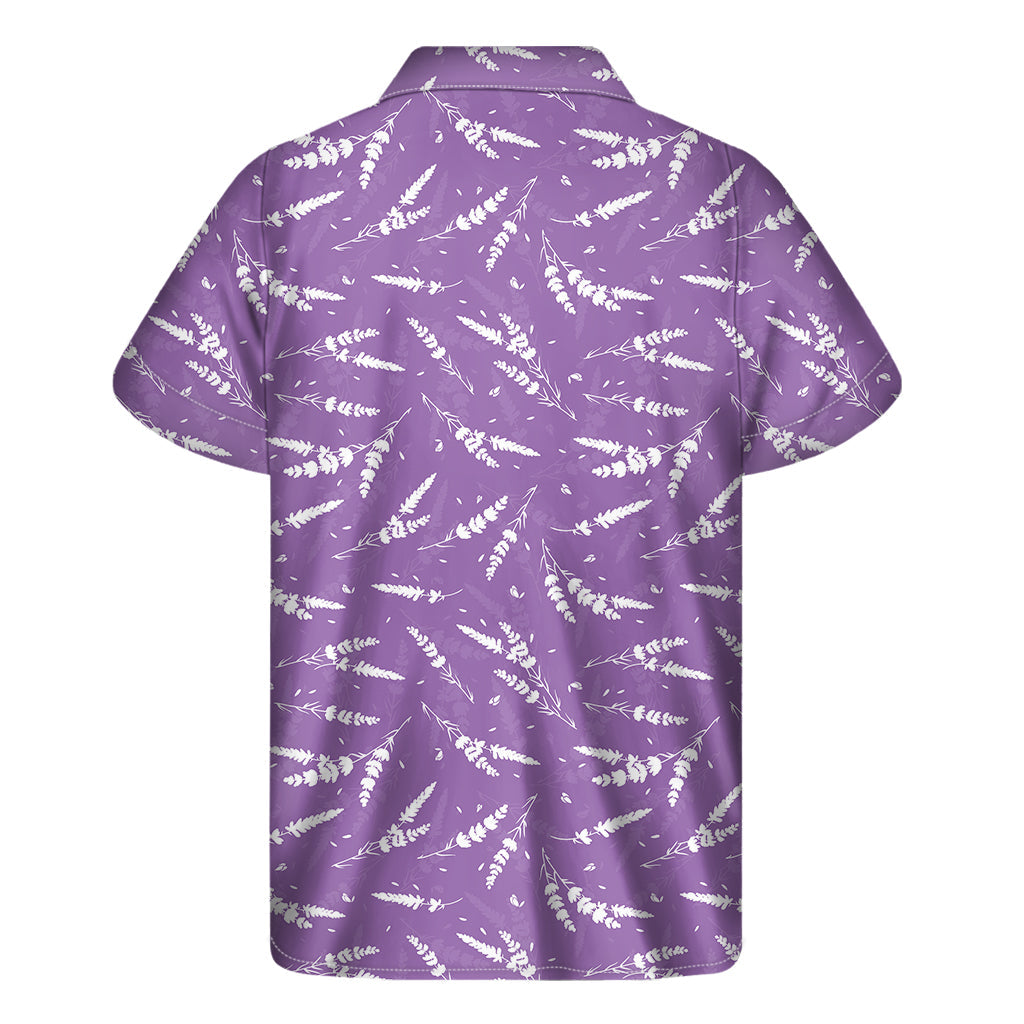 Purple and White Lavender Pattern Hawaiian Shirt - Embrace the Aloha Spirit! - 2