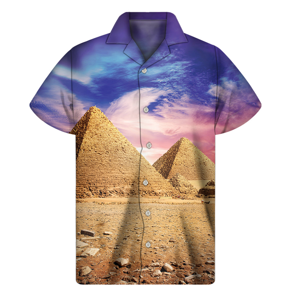 Purple Cloud Pyramid Hawaiian Shirt - Embrace the Aloha Spirit! - 1