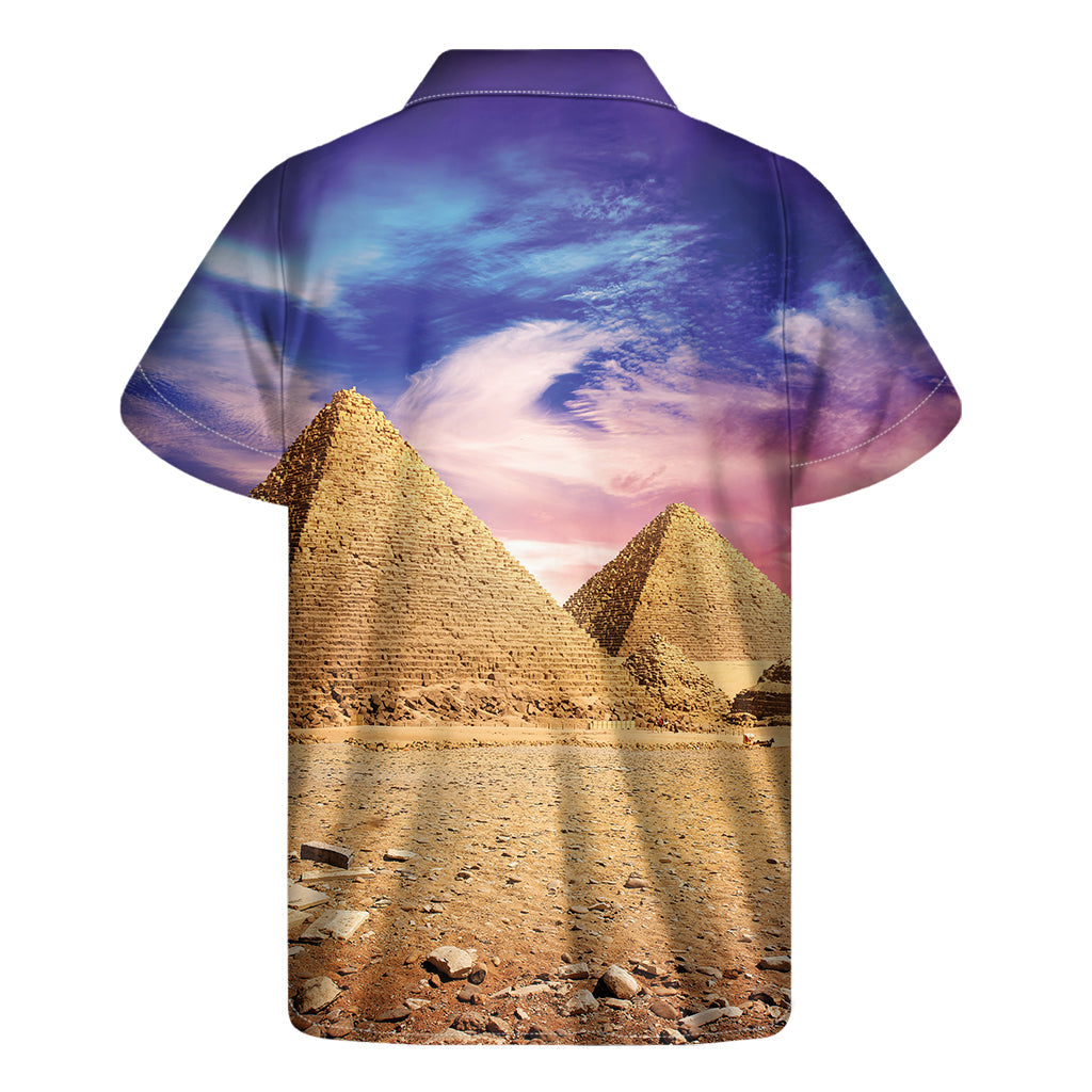 Purple Cloud Pyramid Hawaiian Shirt - Embrace the Aloha Spirit! - 2