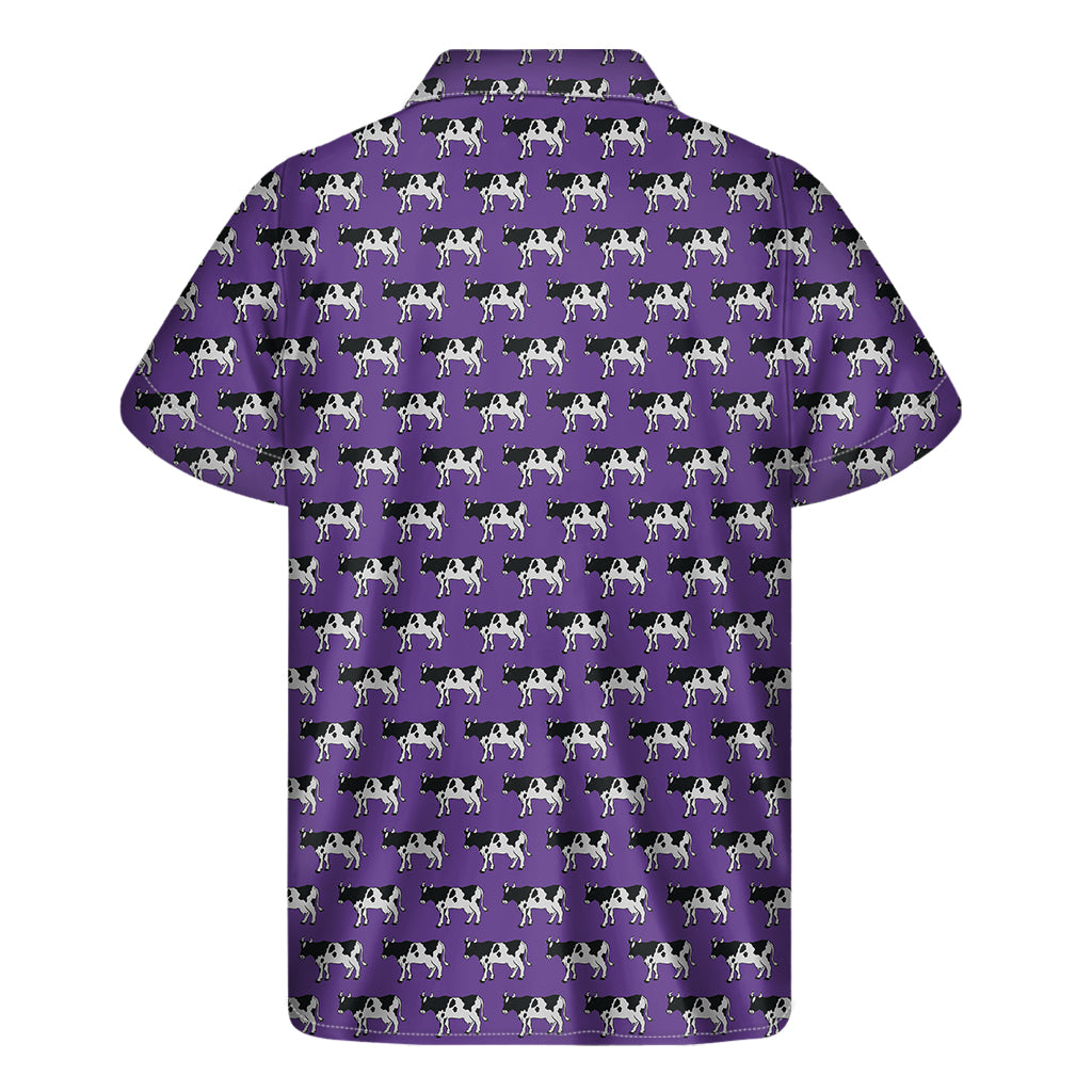 Purple Cow Pattern Hawaiian Aloha Shirt - 2