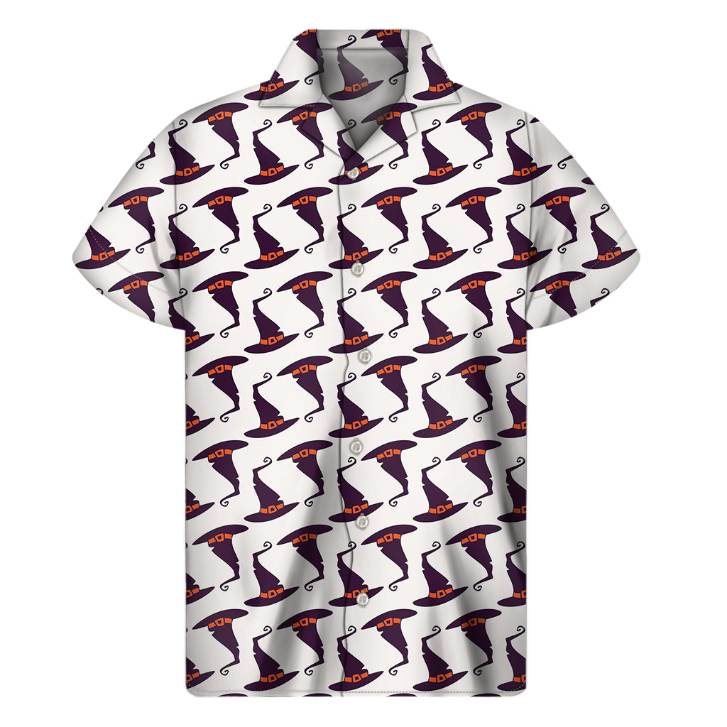 Purple Witch Hat Hawaiian Short Sleeve Shirt: Embrace the Aloha Spirit! - 1