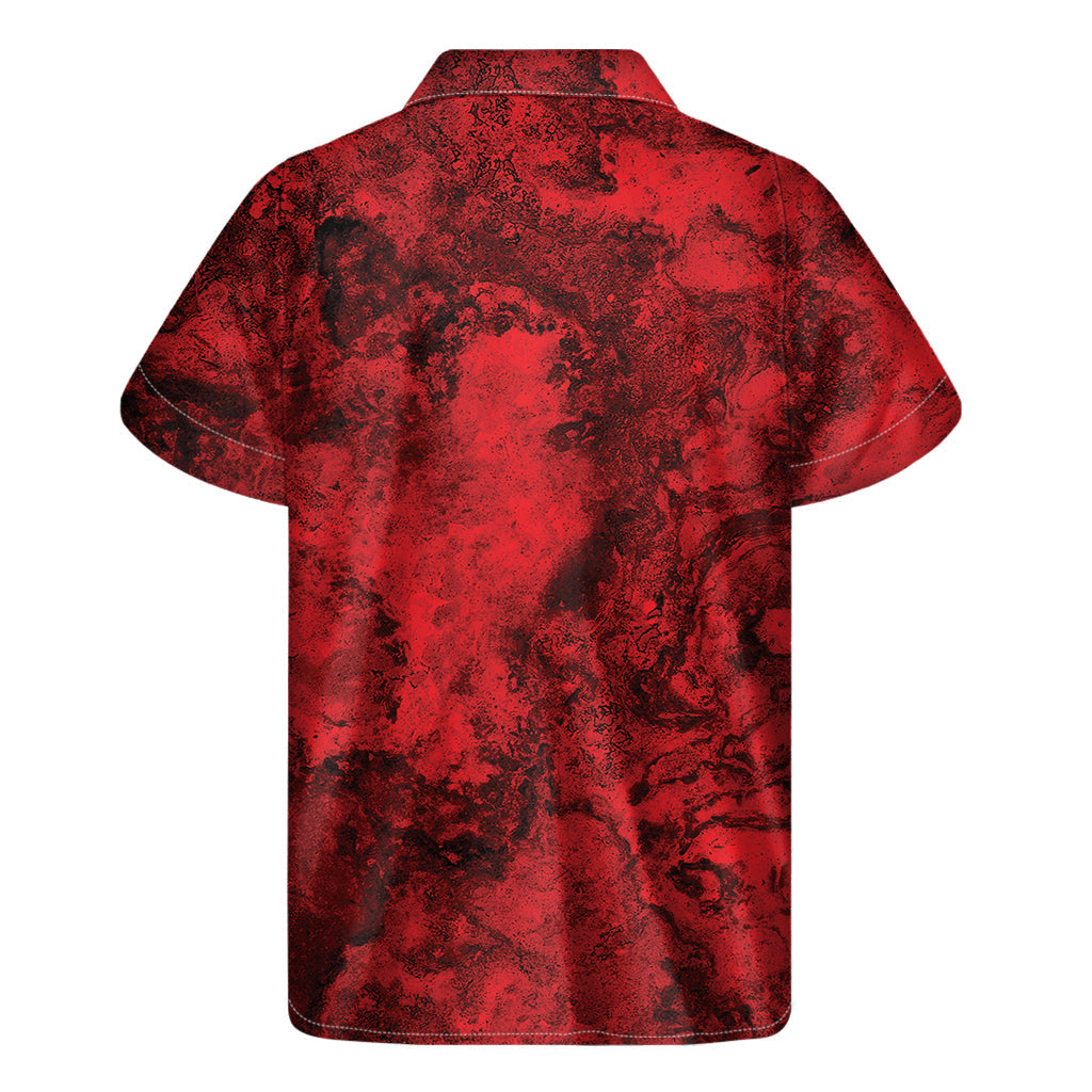 Red Blood Hawaiian Print Short Sleeve Shirt: Embrace the Aloha Spirit in Style - 2