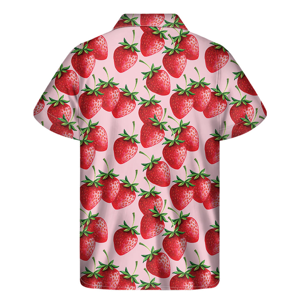 Sweet Aloha: Strawberry Fruit Pattern Hawaiian Short Sleeve Shirt - 2