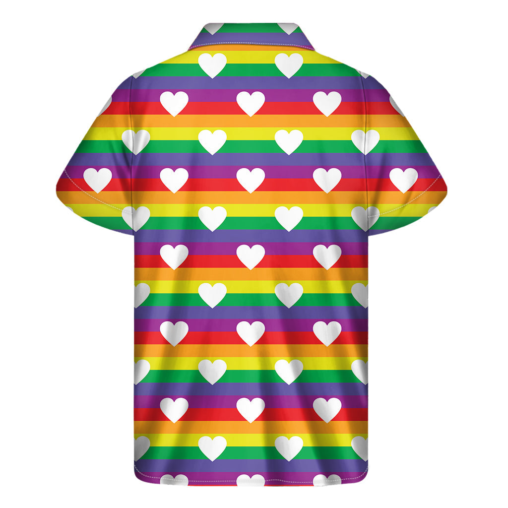 White Heart Hawaiian Pride Short Sleeve Shirt - 2