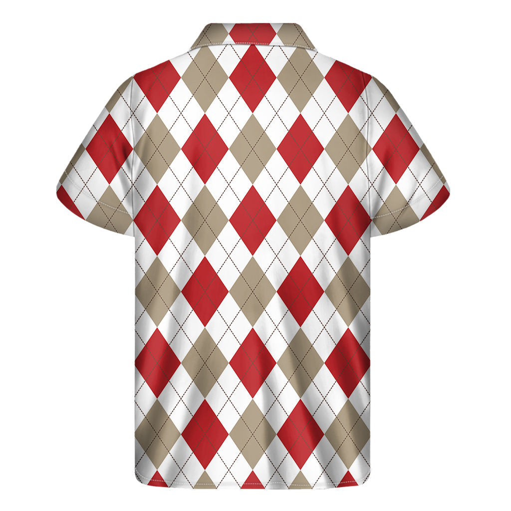 The Aloha Argyle: Stylish Hawaiian Outfit with Short Sleeve Shirt - 2