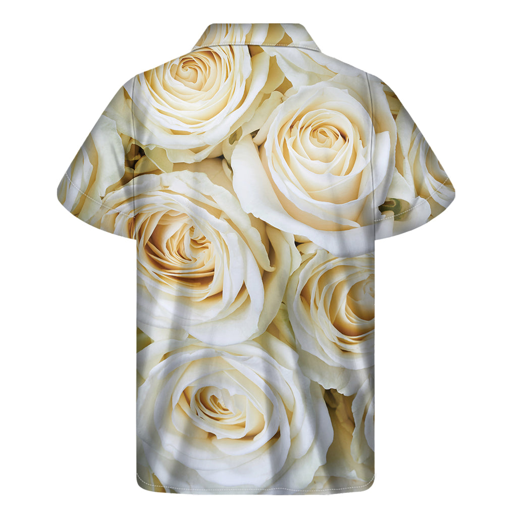 White Rose Hawaiian Men's Tropical Short Sleeve Shirt - 2