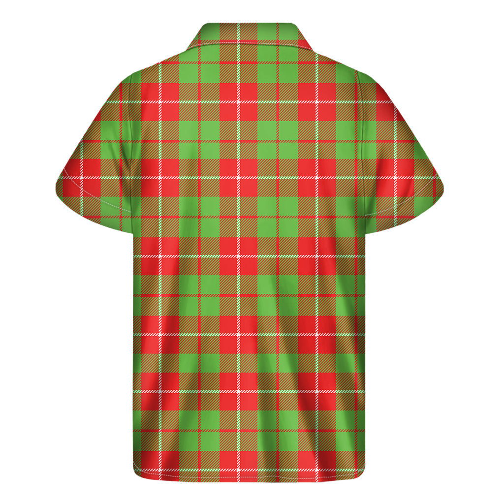 Island Vibes: Hawaiian Plaid Print Short Sleeve Shirt - 2