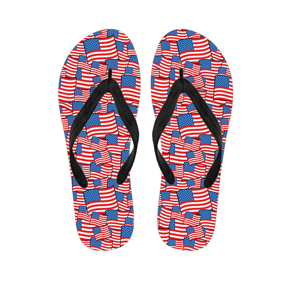 Step Up Your Hippie Style with our 4th of July USA Flag Print Flip Flops - 1