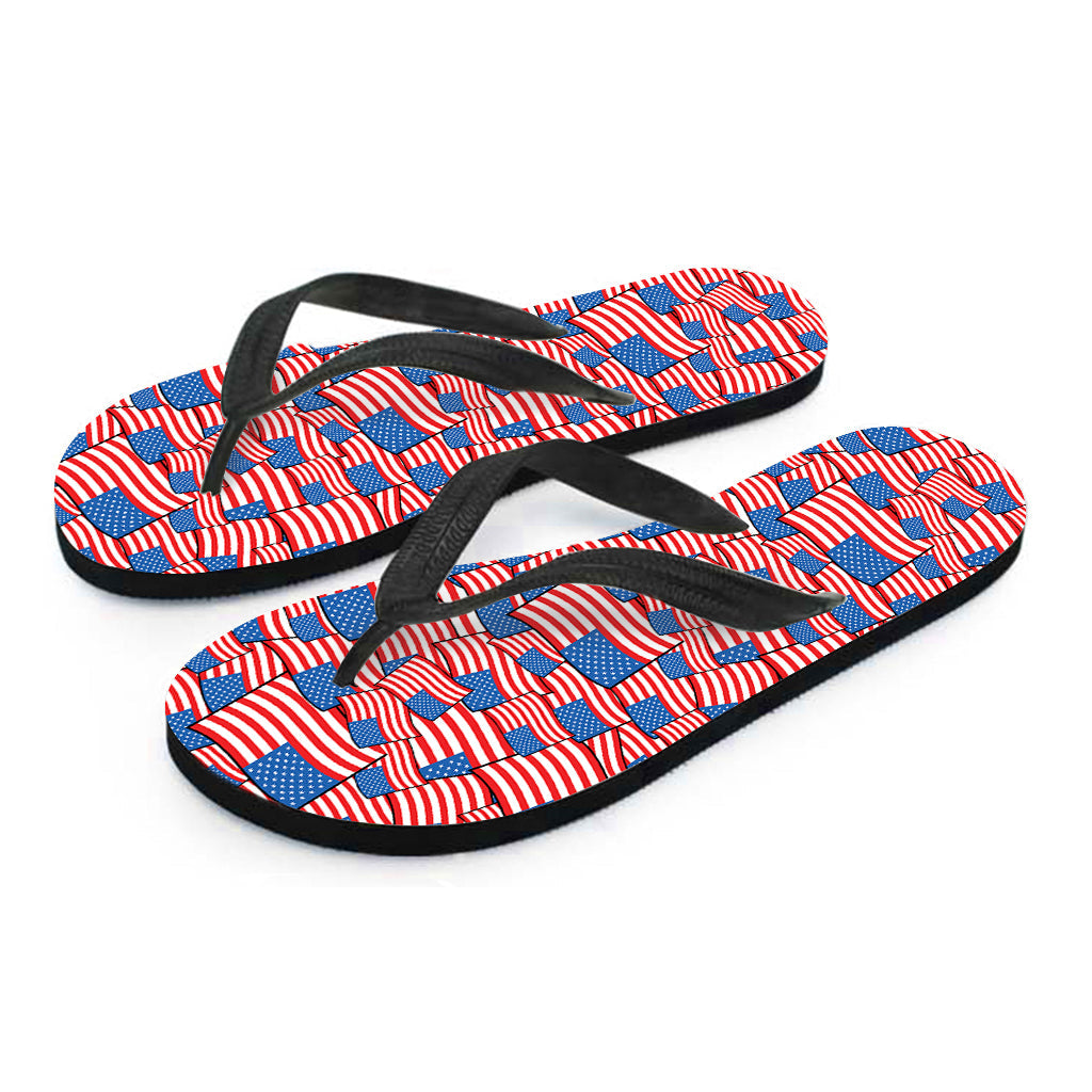 Step Up Your Hippie Style with our 4th of July USA Flag Print Flip Flops - 2