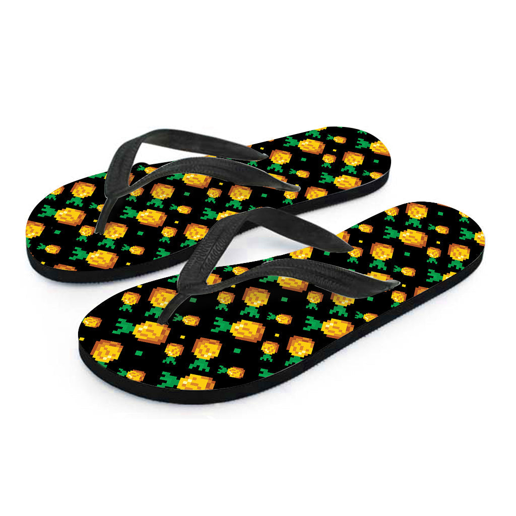 Pineapple Paradise: Hawaiian Outfit with 8-Bit Flip Flops - 2
