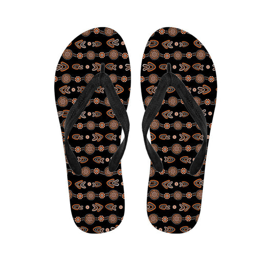 Hawaiian Boomerang Pattern Print Flip Flops for the Perfect Outfit - 1