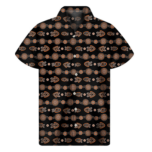 Boomerang Bliss: Hawaiian Short Sleeve Shirt for Men - 1