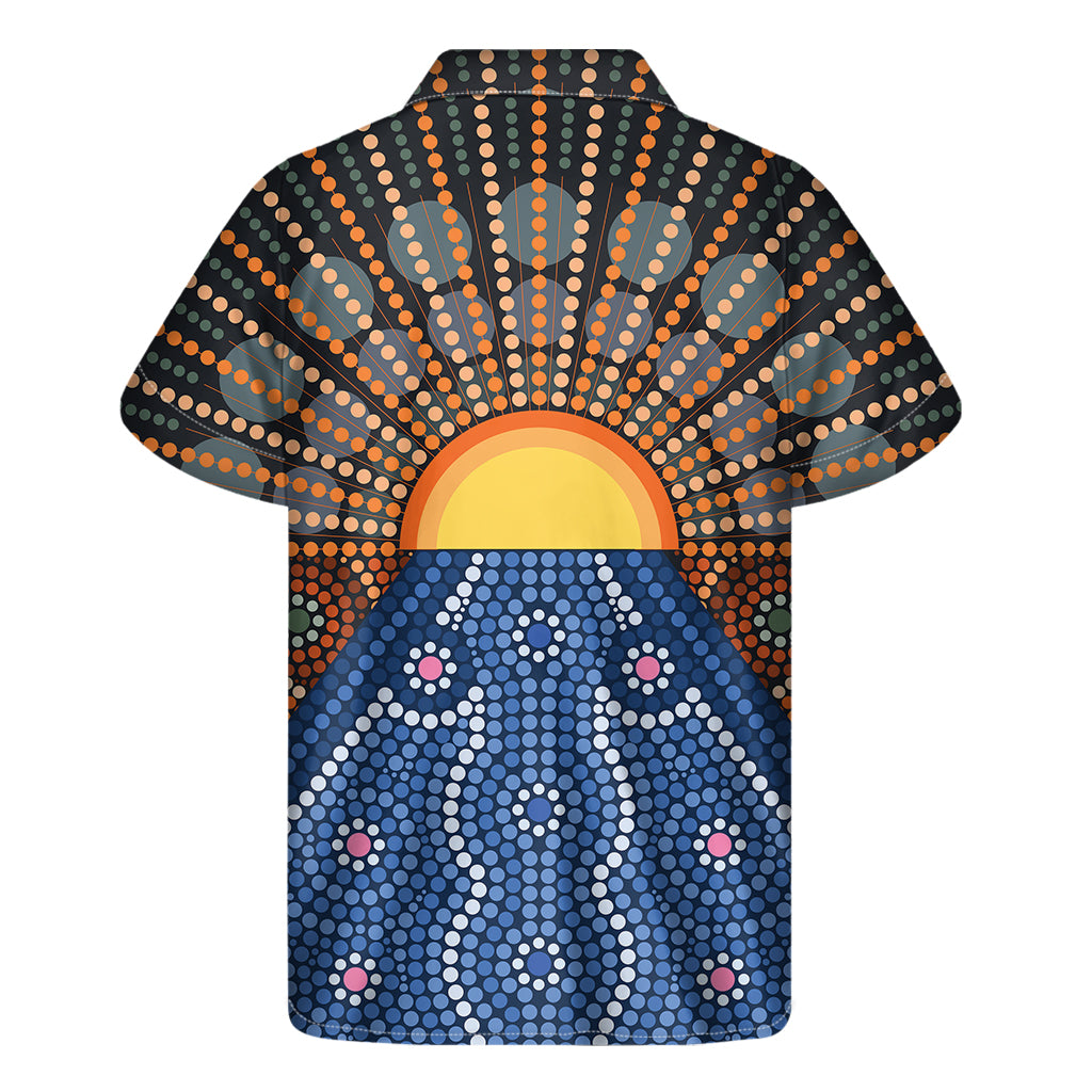 Splendid Sunset: Hawaiian-Inspired Men's Short Sleeve Shirt - 2